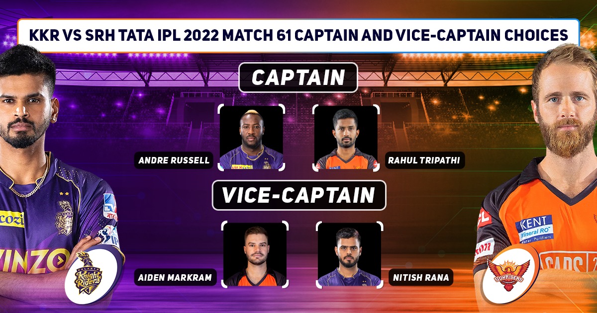 KKR vs SRH Captaincy And Vice-Captaincy Choices, IPL 2022