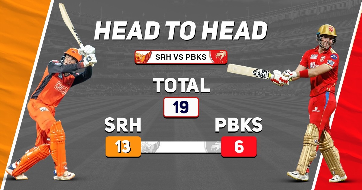 SRH vs PBKS Head to Head Records, IPL 2022