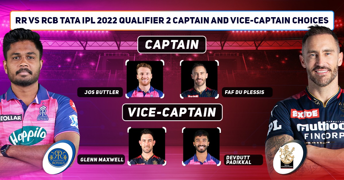 RR vs RCB Captaincy And Vice-Captaincy Choices
