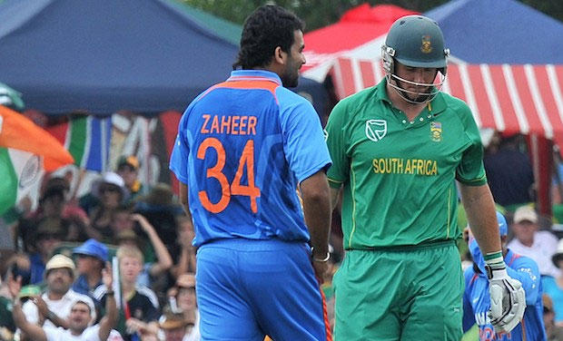 Zaheer Khan and Graeme Smith. Photo- Getty