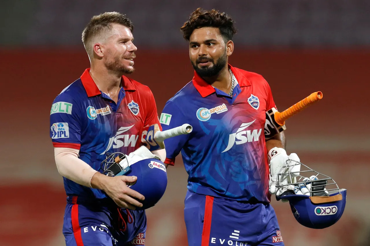 Rishabh Pant David Warner