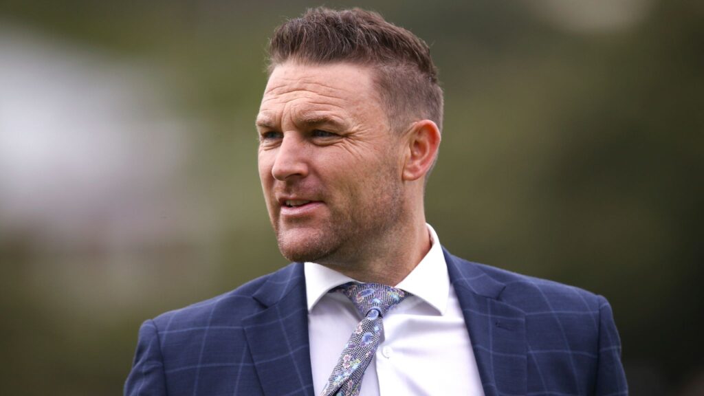 England coach Brendon McCullum (Image Credits: Twitter)