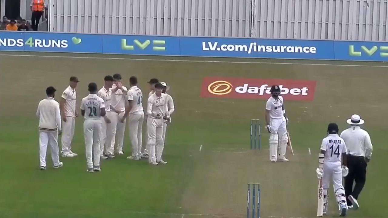India vs Leicestershire (Image Credits: Twitter)