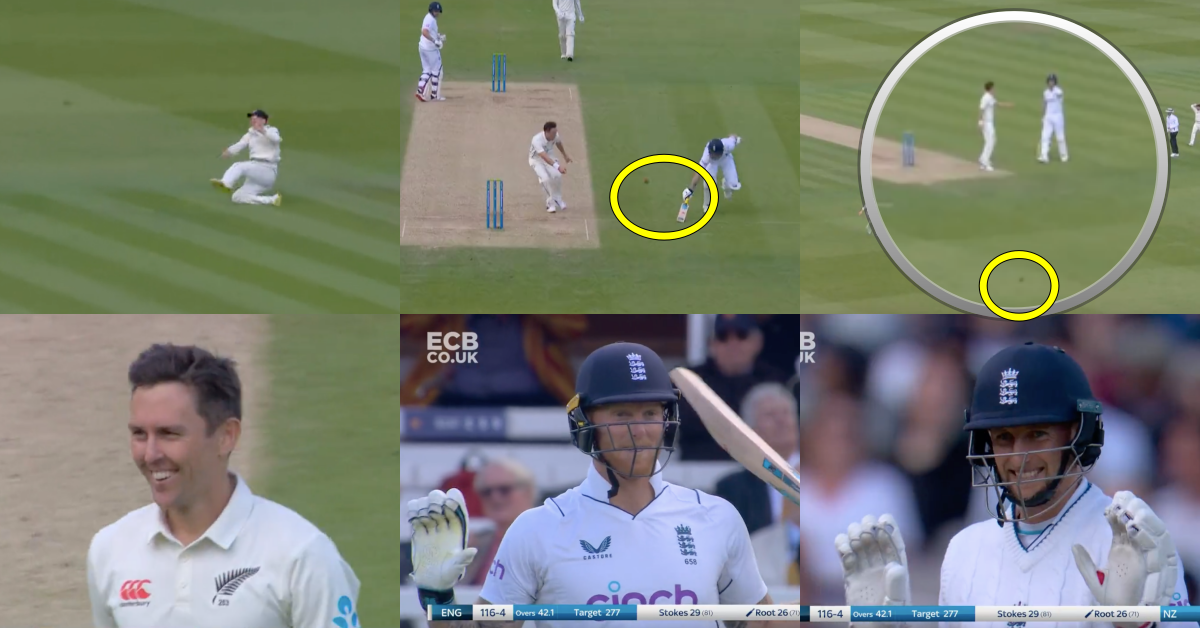 CWC19 Final Repeat? Watch: Ben Stokes, Trent Boult Burst Into Laughter After Ball Richochets Off Stokes' Bat On Day 3 Of Lord's Test