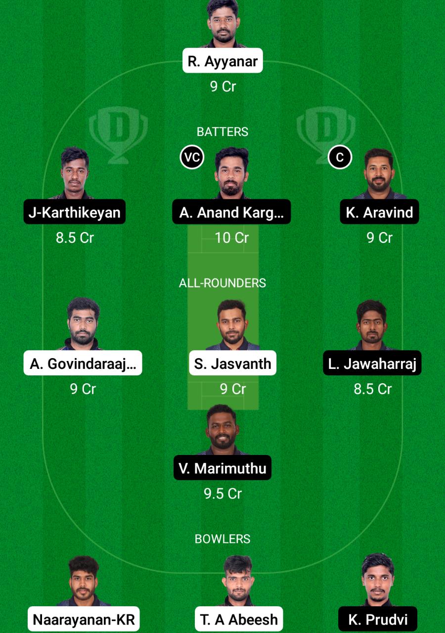 EAG vs AVE Dream11 Prediction Fantasy Cricket Tips Dream11 Team BYJU's Pondicherry T10 