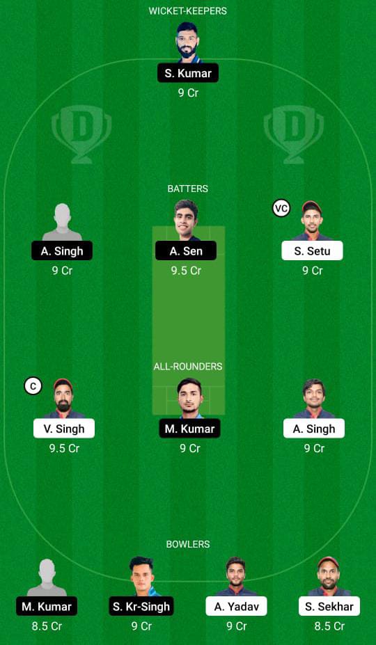 BOK vs SIN Dream11 Prediction Fantasy Cricket Tips Dream11 Team BYJU's Jharkhand T20 