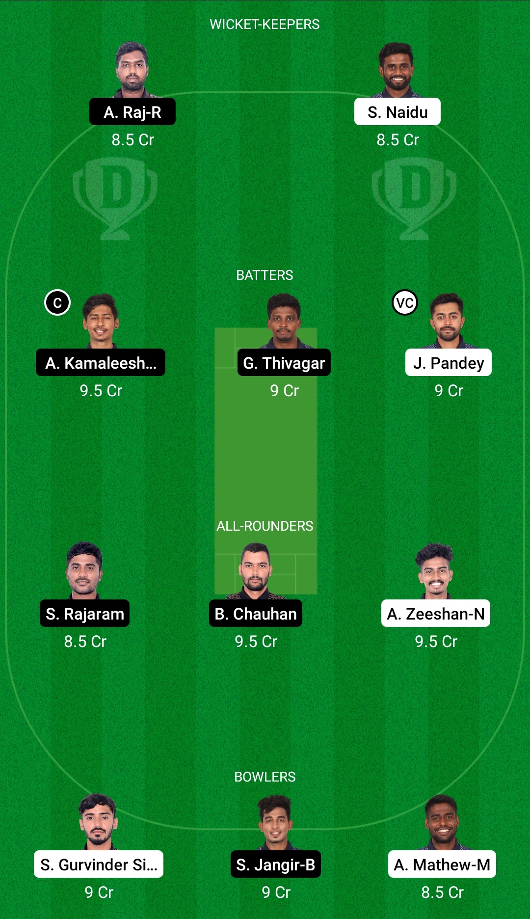 TIT vs KGS Dream11 Prediction Fantasy Cricket Tips Dream11 Team BYJU's Pondicherry T10 
