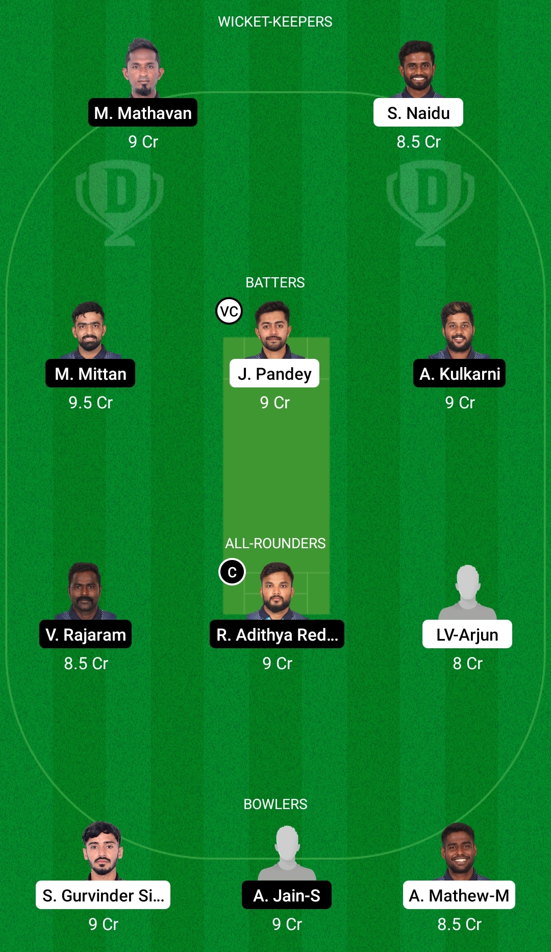 TIT vs SMA Dream11 Prediction Fantasy Cricket Tips Dream11 Team BYJU's Pondicherry T10 