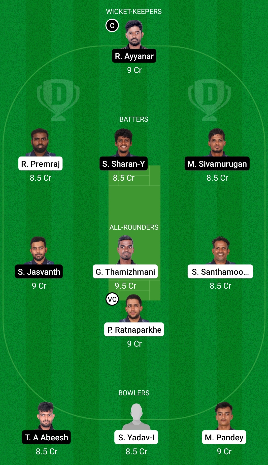 WAR vs EAG Dream11 Prediction Fantasy Cricket Tips Dream11 Team BYJU's Pondicherry T10 