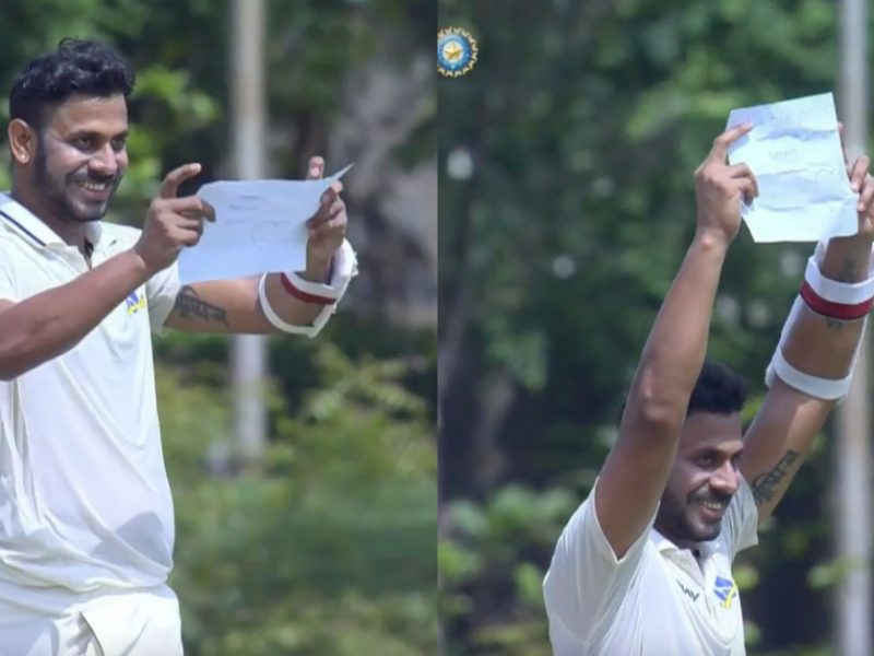 Watch: Manoj Tiwary Wins Hearts With Heartwarming Gesture As He Celebrates Century By Showing A Special Handwritten Note For Family