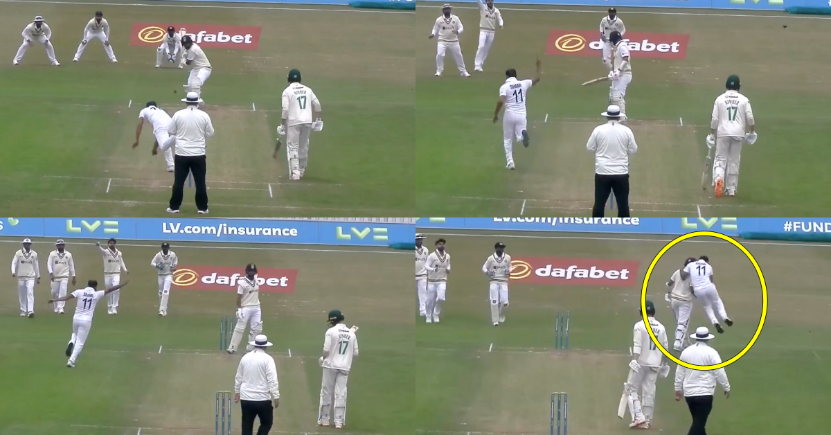 Watch: Mohammed Shami Cleans Up Cheteshwar Pujara And Hugs Him After Dismissing The Latter For A Duck