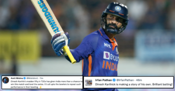 IND vs SA: Twitter Reacts As Dinesh Karthik Smashes First T20I Fifty Of His Career