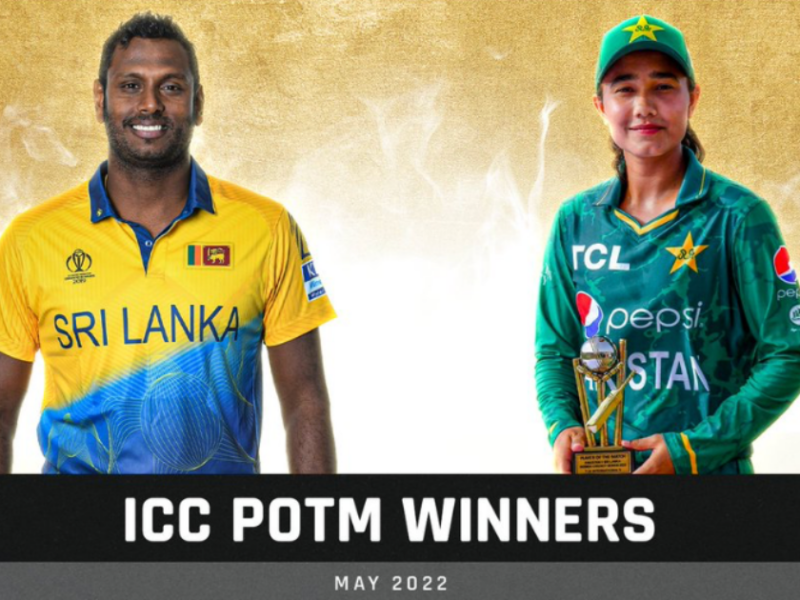 Angelo Mathews And Tuba Hassan Named The ICC Players Of The Month For May 2022