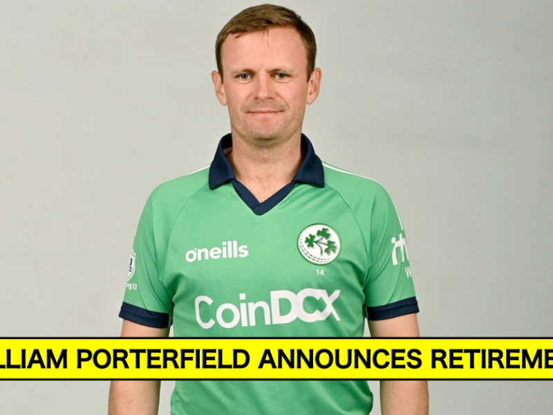 "Been An Incredible Journey" - William Porterfield Announces Retirement From International Cricket
