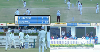 Watch: Yashasvi Jaiswal Opens His Account After Facing 53 Deliveries In Ranji SF vs UP; Raises Bat, Gets Applauded By Teammates & Opposition