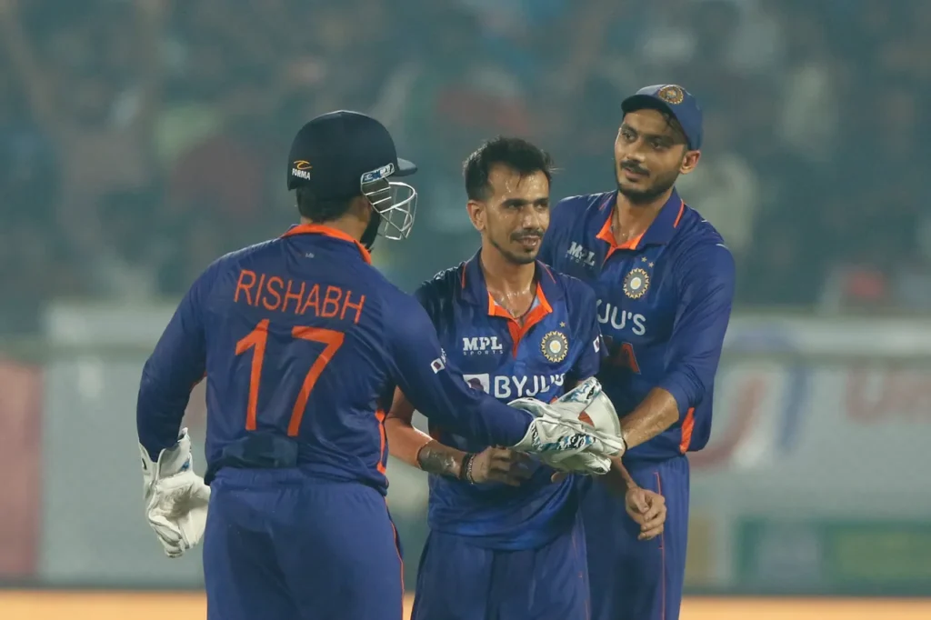 Yuzvendra Chahal Rishabh Pant Celeberating Wicket