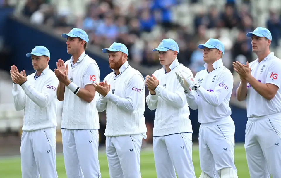 England Players Wearing Blue Caps