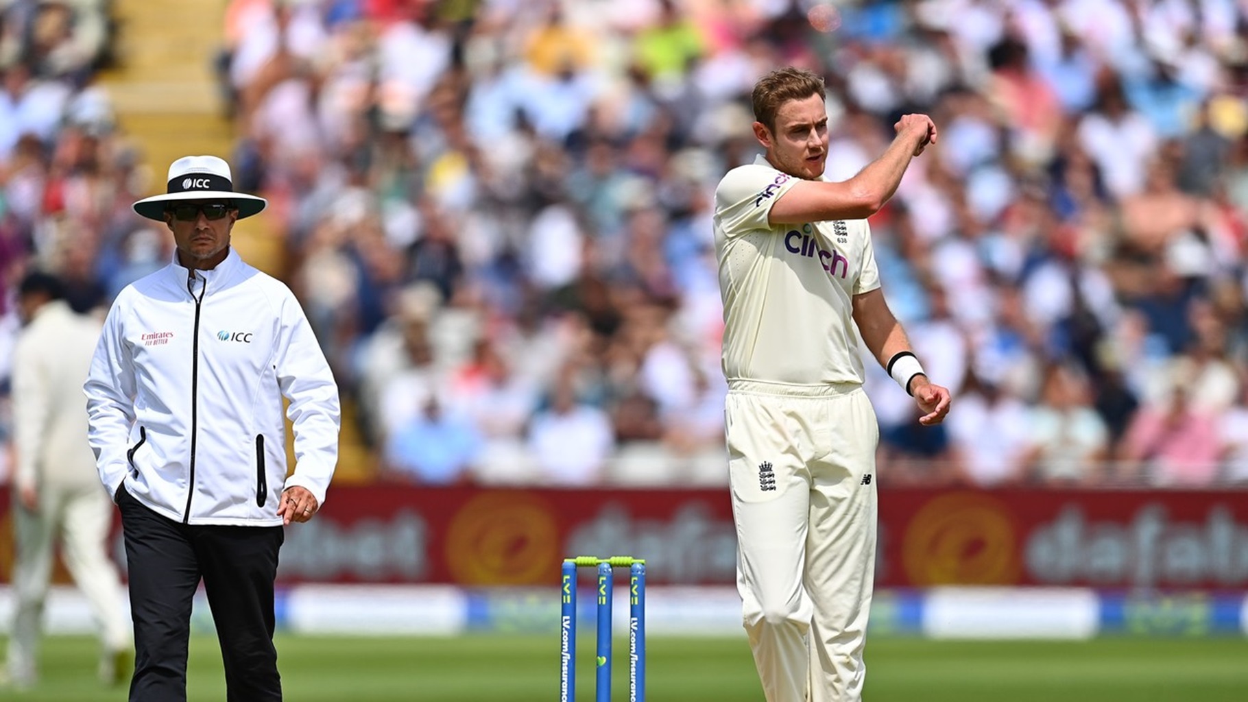 Stuart Broad told to shut up by umpire Richard Kettleborough in England  vs India Test - Mirror Online