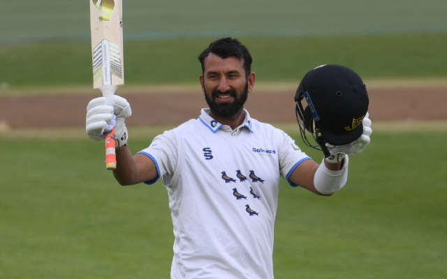 Cheteshwar Pujara for Sussex. PC- Getty