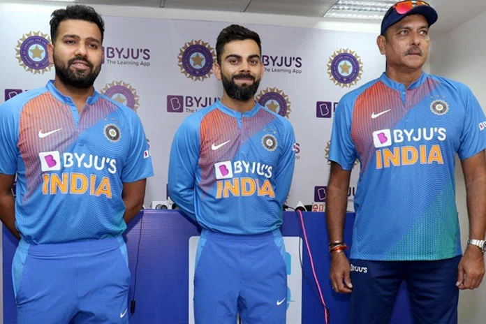 Byju's, Sponsor of Indian Team Jersey (Image Credits: Twitter)