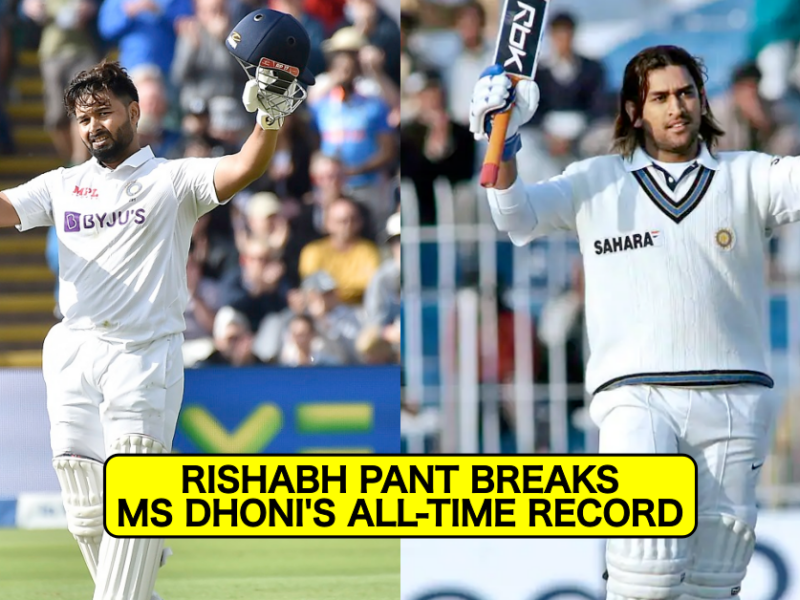 ENG vs IND: Rishabh Pant Breaks MS Dhoni's Record After Scoring 89-Ball Century vs England In Edgbaston Test