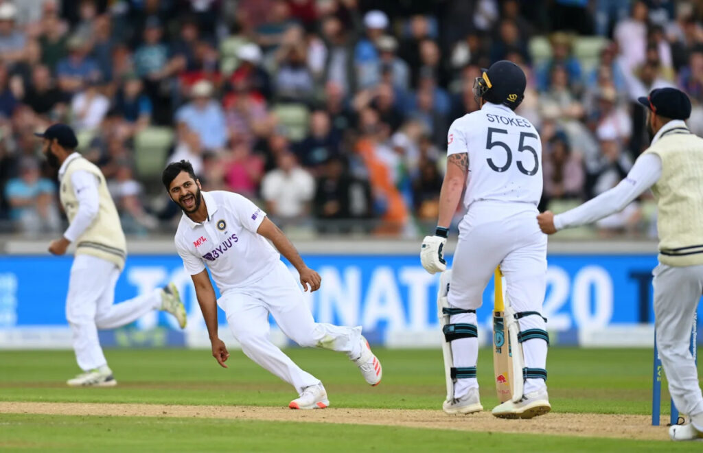 Shardul Thakur and Ben Stokes. PC-Getty