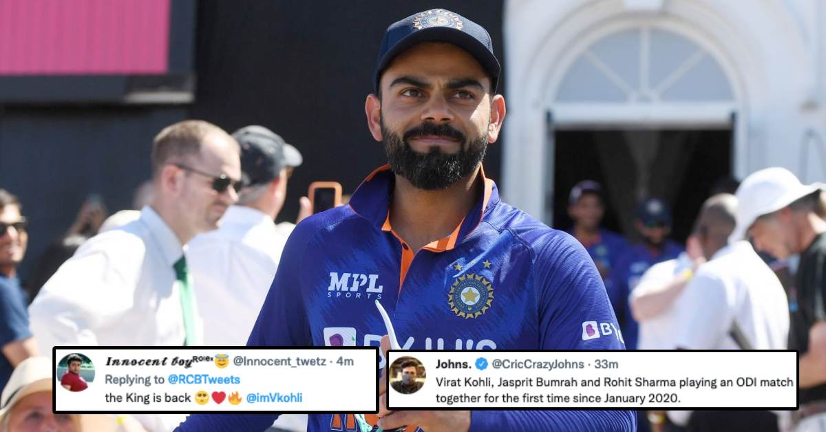 "The King Is Back": Twitter Reacts As Virat Kohli Returns To India Playing XI In The 2nd ODI vs England At Lord's