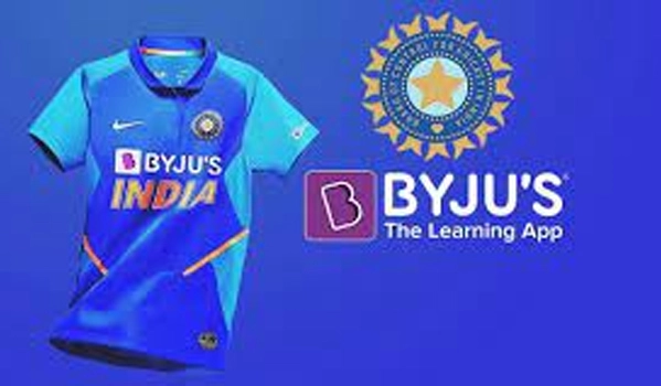 Byju's, Sponsor of Indian Team Jersey (Image Credits: Twitter)
