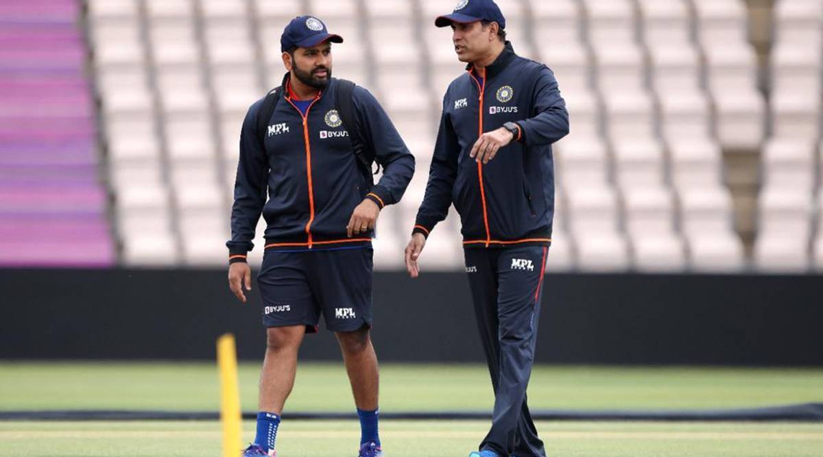 Rohit Sharma and VVS Laxman (Image Credits: Twitter)