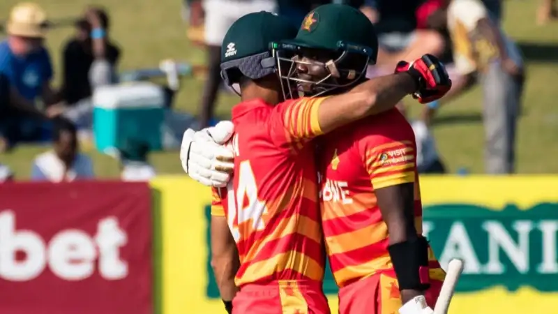 Sikandar Raza And Luke Jongwe (Image Credits: Twitter)