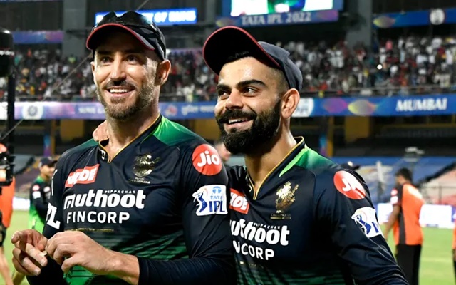 Faf Du Plessis and Virat Kohli for RCB. PHoto- BCCI