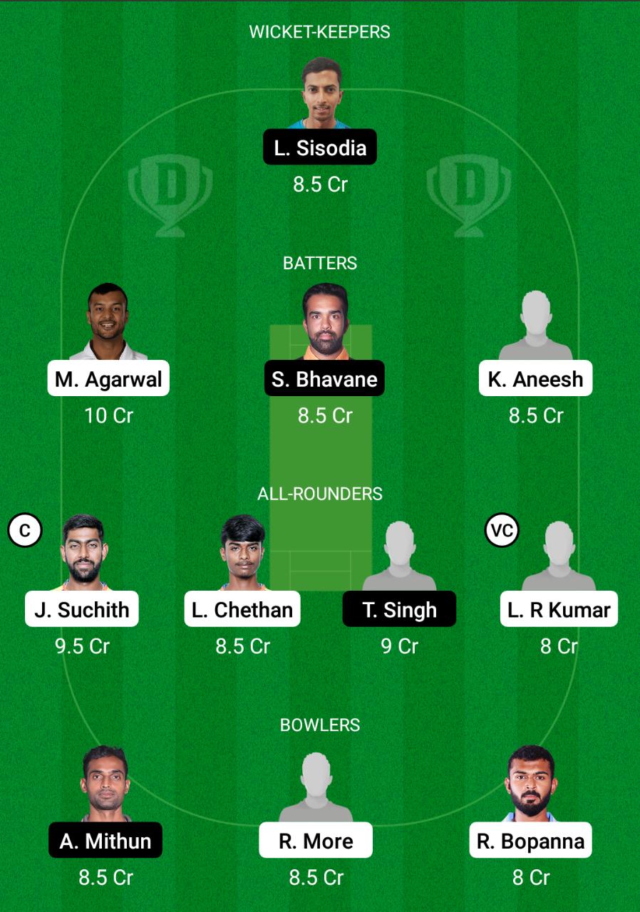 BB vs MU Dream11 Prediction, Match 9 - Fantasy Cricket tips, Teams, Head to  Head, Srikantadatta Narasimha Raja Wadeyar Ground Pitch Report