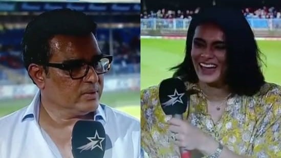 Mayanti Langer and Sanjay Manjrekar