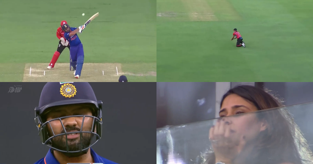 Watch: Rohit Sharma's Wife Ritika Gets Disappointed As India Skipper Gets Dismissed In Asia Cup 2022 Clash vs Hong Kong
