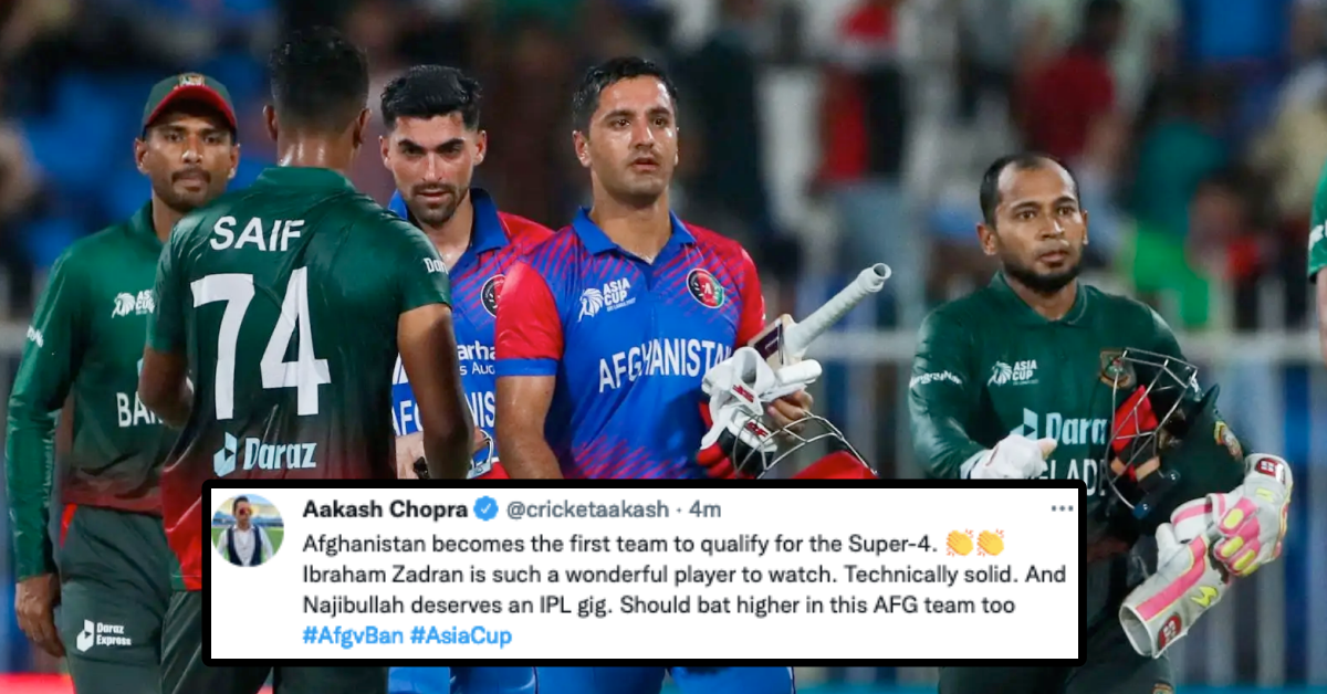 Twitter Reacts As Afghanistan Beat Bangladesh By 7 Wickets To Become The First Team To Qualify For The Super 4 Of Asia Cup 2022