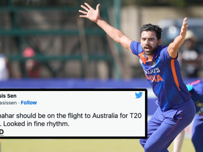 “Deepak Chahar Should Be On The Flight To Australia For T20 World Cup” – Twitter Reacts To Deepak Chahar's Stellar Comeback After 6 Months