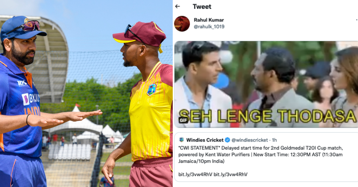 WI vs IND: Twitter Reacts As 2nd T20I Between India & West Indies Gets  Postponed By