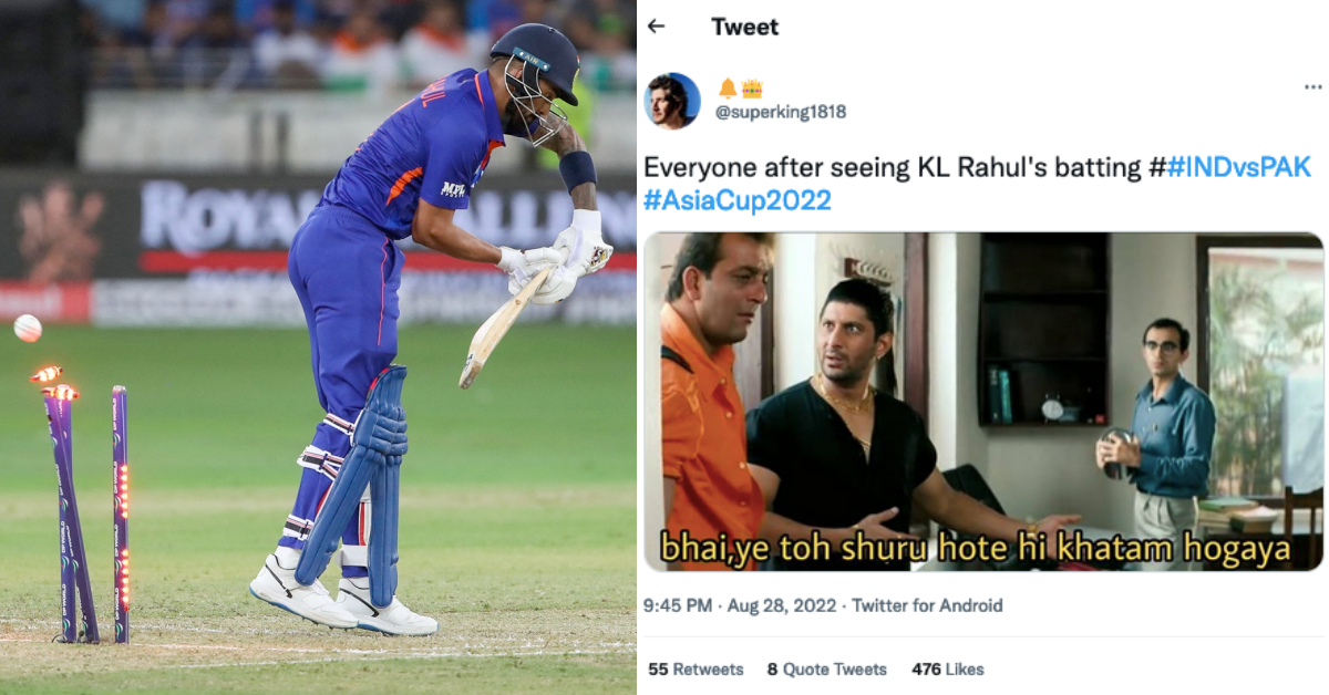 Ind vs Pak: Twitter Reacts As KL Rahul Gets Out For A Golden Duck