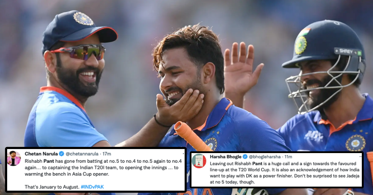 Ind vs Pak: Twitter Reacts As Rishabh Pant Misses Out From India's Playing XI