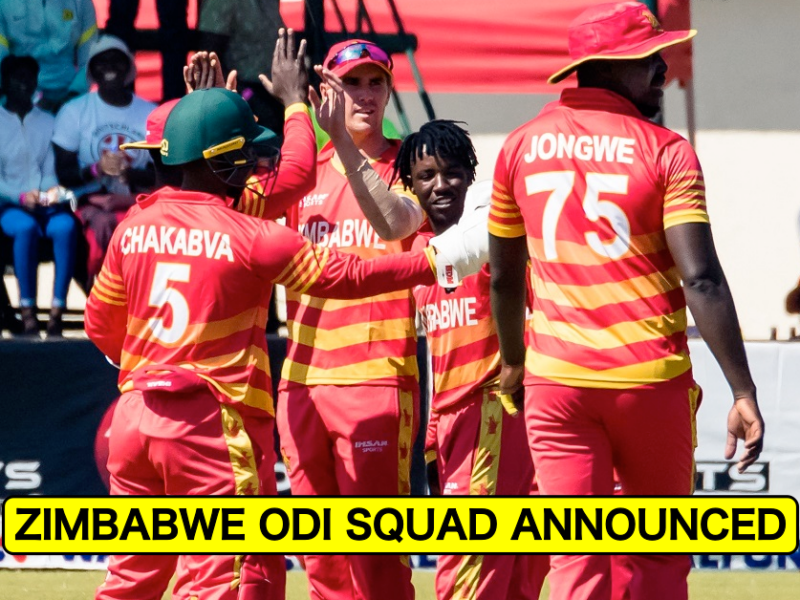 Regis Chakabva Named Captain As Zimbabwe Announce 17-Member Squad For 3-Match ODI Series vs India