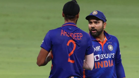 Arshdeep Singh and Rohit Sharma
