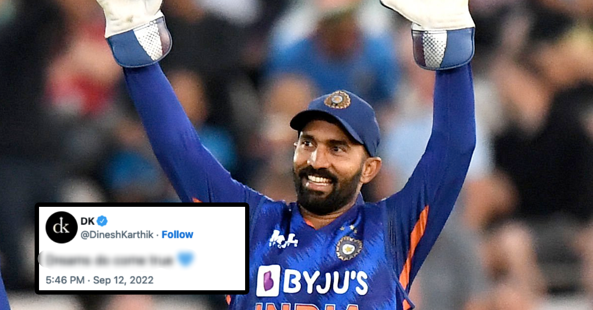 ICC T20 World Cup 2022: Dinesh Karthik Reacts After Being Included In India Squad For The Marquee Tournament