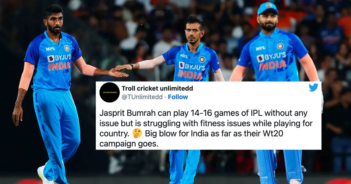 “Jasprit Bumrah Set To Recover Just Before IPL 2023” – Twitter Reacts As Pacer Gets Ruled Out Of ICC T20 World Cup 2022 With A Back Stress Fracture.