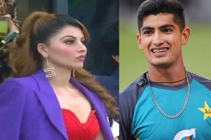 Naseem Shah and Urvashi Rautela. PC- Twitter