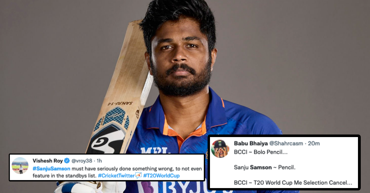 ICC T20 World Cup 2022: Twitter Reacts As BCCI Selectors Snub Sanju Samson From India's World Cup Squad