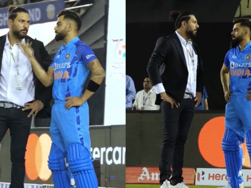 Watch: Yuvraj Singh Catches Up With Virat Kohli During IND vs AUS 1st T20I