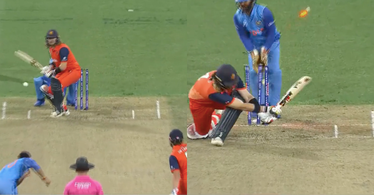 IND vs NED: Watch - Axar Patel Knocks Over Max O'Dowd Around His Legs Against Netherlands