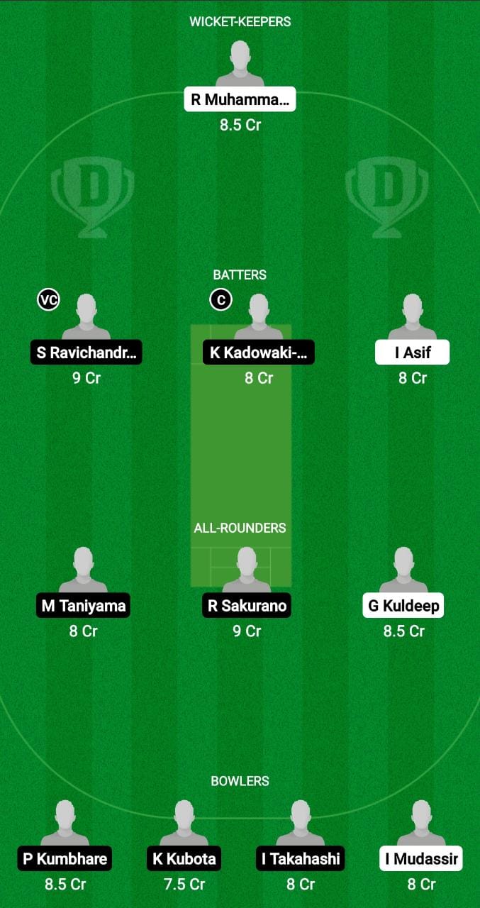 Today Match Team KOR Vs JPN Dream11 Prediction, Fantasy Cricket Tips ...