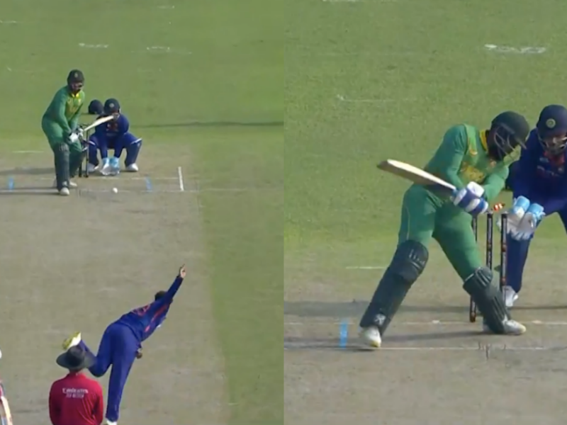 IND vs SA: Watch - Kuldeep Yadav Castles Andile Phelukwayo In The 3rd ODI Against South Africa