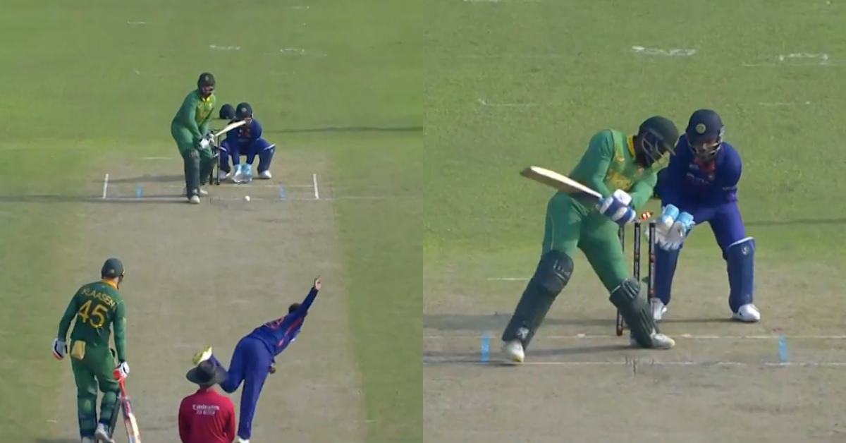 IND vs SA: Watch - Kuldeep Yadav Castles Andile Phelukwayo In The 3rd ODI Against South Africa